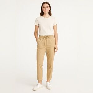 J.Crew Twill Drawstring Pants – Light Khaki – Size 16 XL Petite – NWT